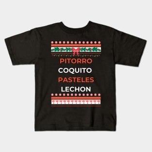 Pitorro Coquito Pasteles Lechon Kids T-Shirt